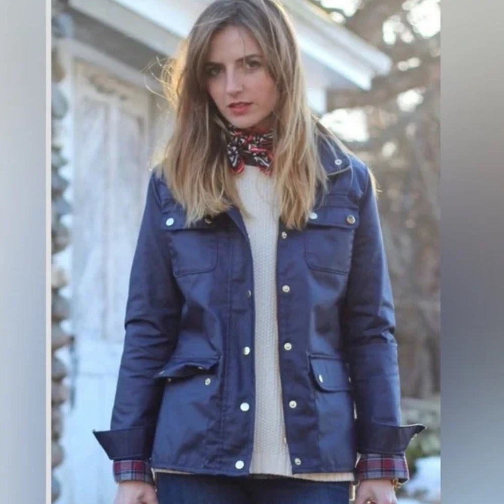 J. CREW NAVY FIELD UTILITY JACKET SIZE SMALL